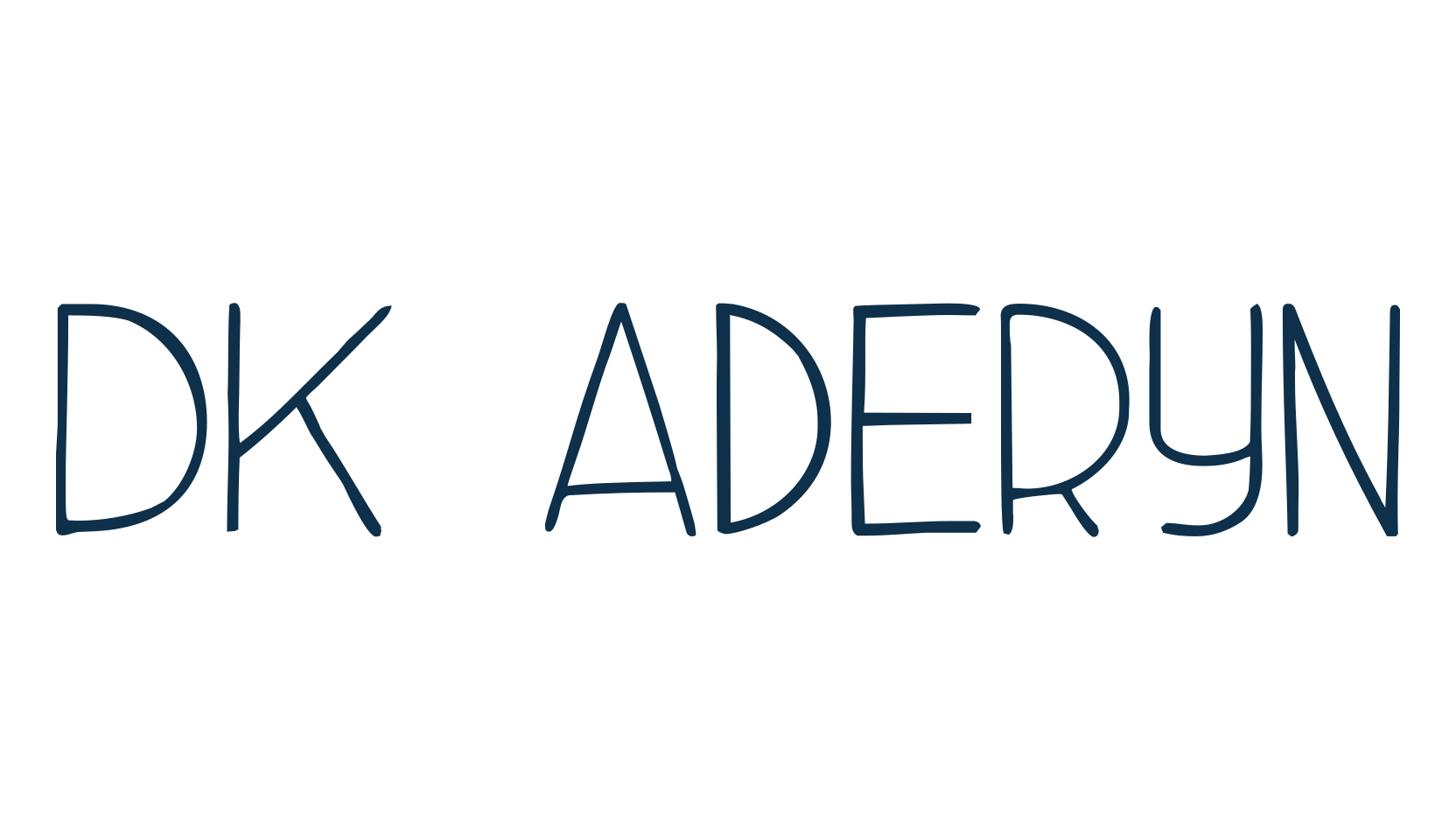 DK Aderyn, various font preview