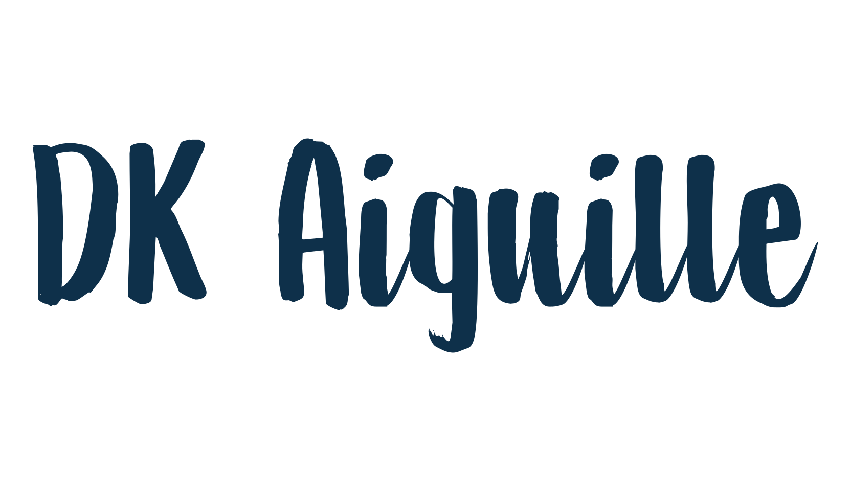DK Aiguille, script brush fancy decorative calligraphy font preview