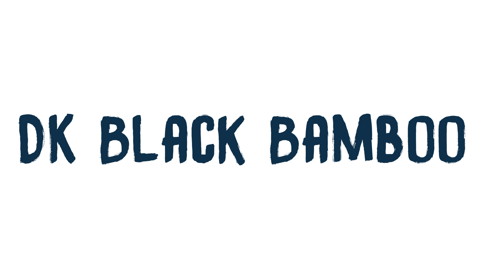 DK Black Bamboo, script brush fancy decorative calligraphy font preview