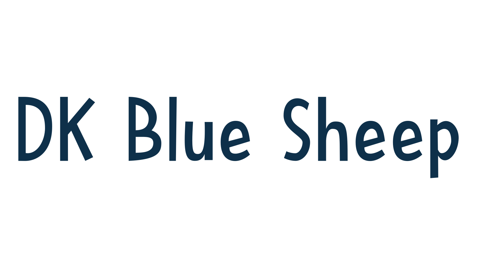 DK Blue Sheep, fancy cartoon decorative font preview