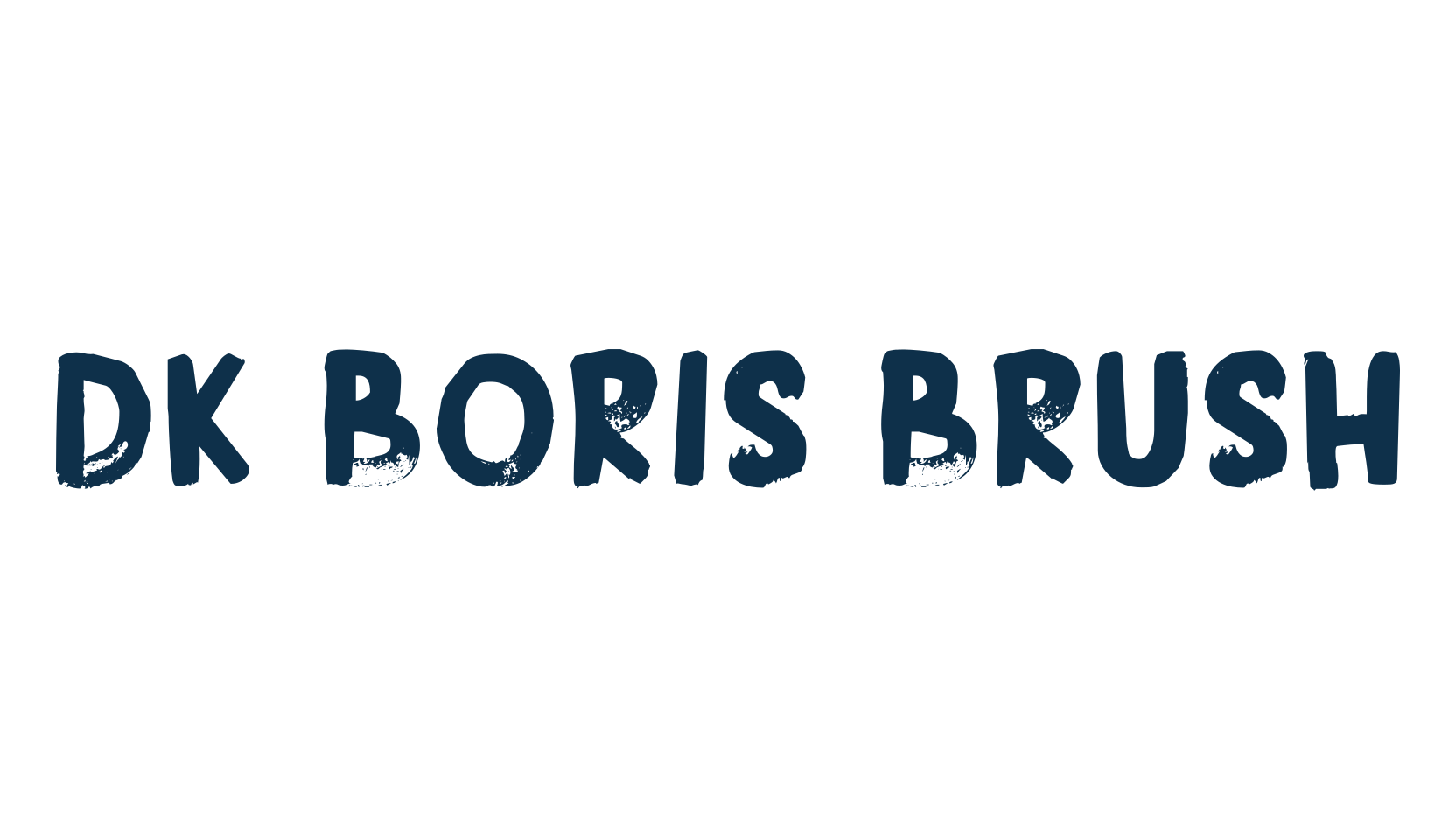 DK Boris Brush, brush font preview