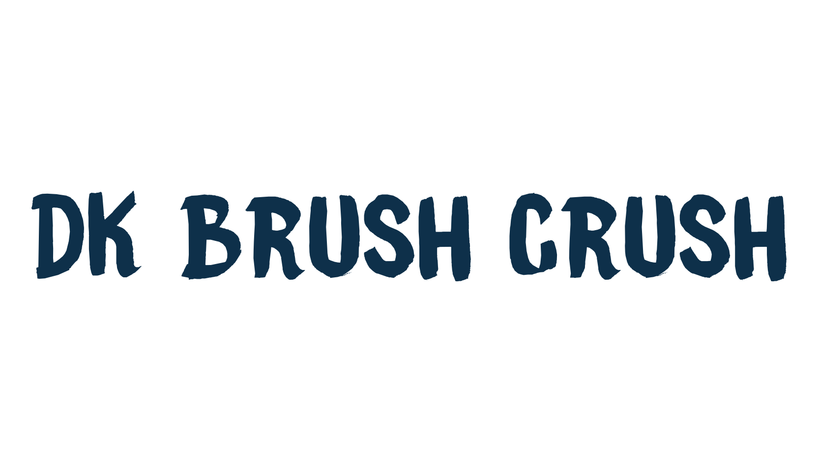 DK Brush Crush, brush font preview