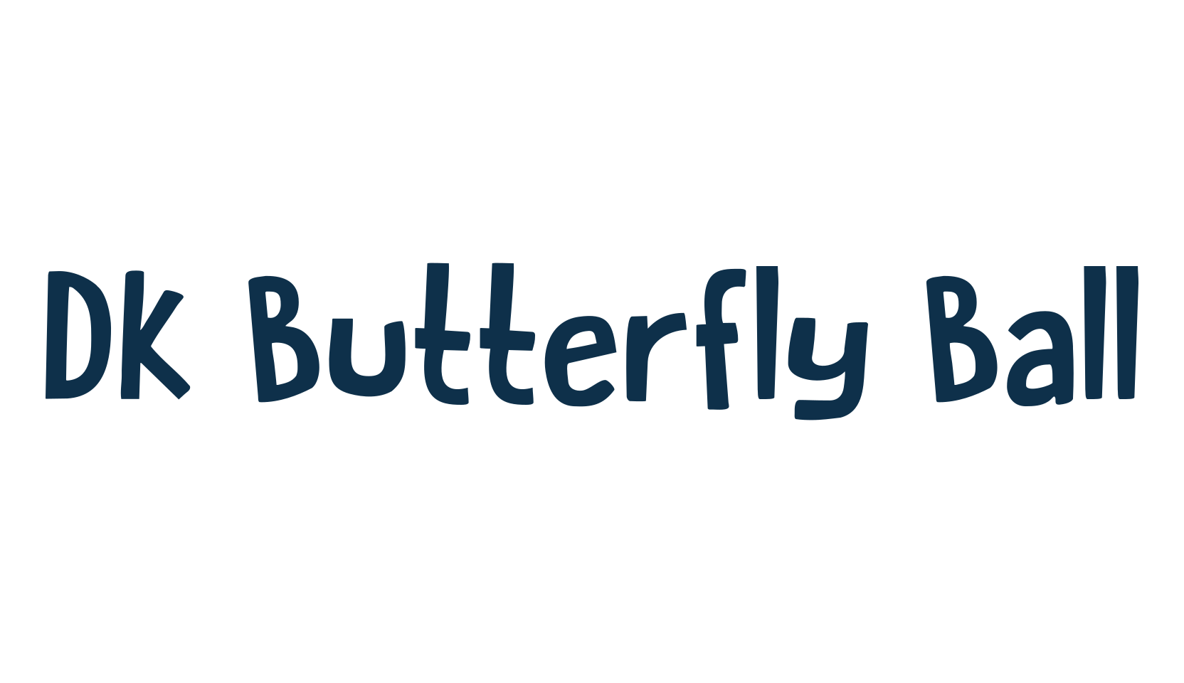 DK Butterfly Ball, fancy decorative font preview