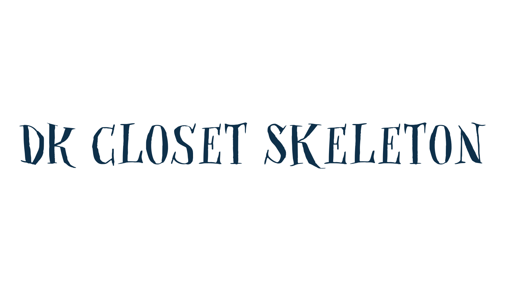 DK Closet Skeleton, fancy various decorative font preview