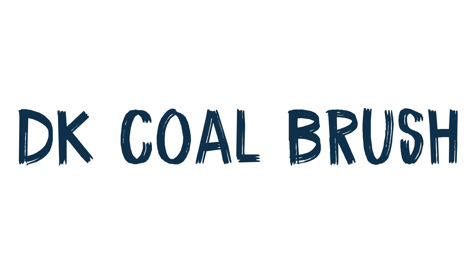 DK Coal Brush, script brush fancy decorative calligraphy font preview