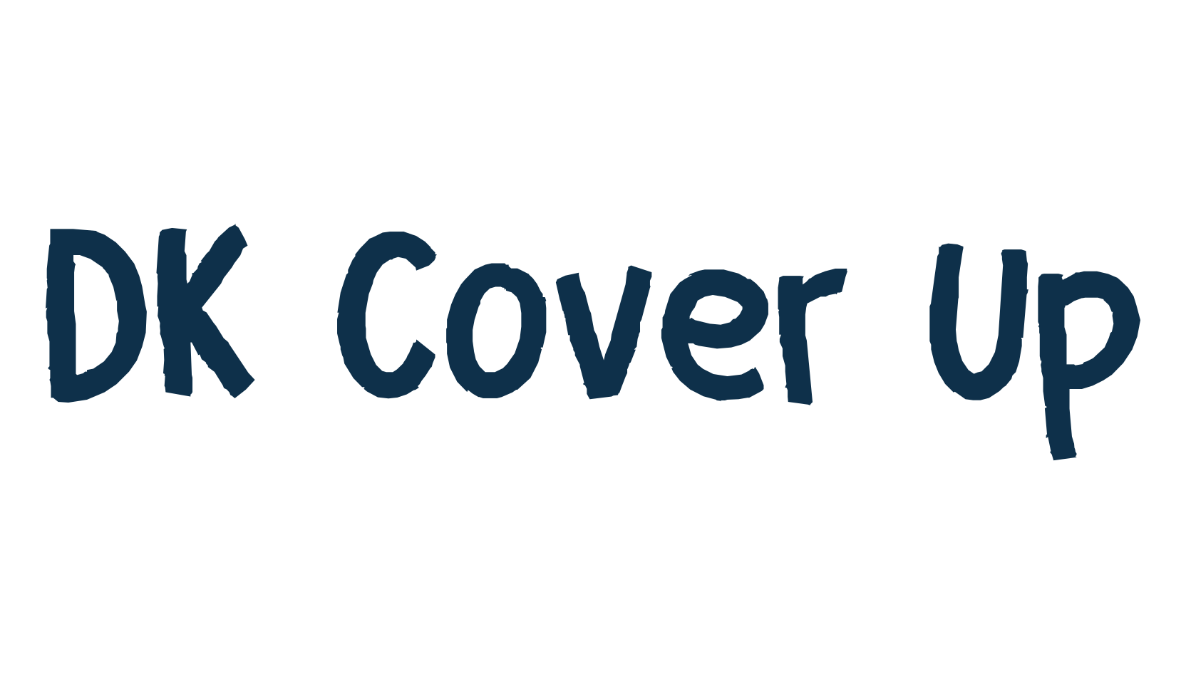 DK Cover Up, fancy cartoon decorative font preview