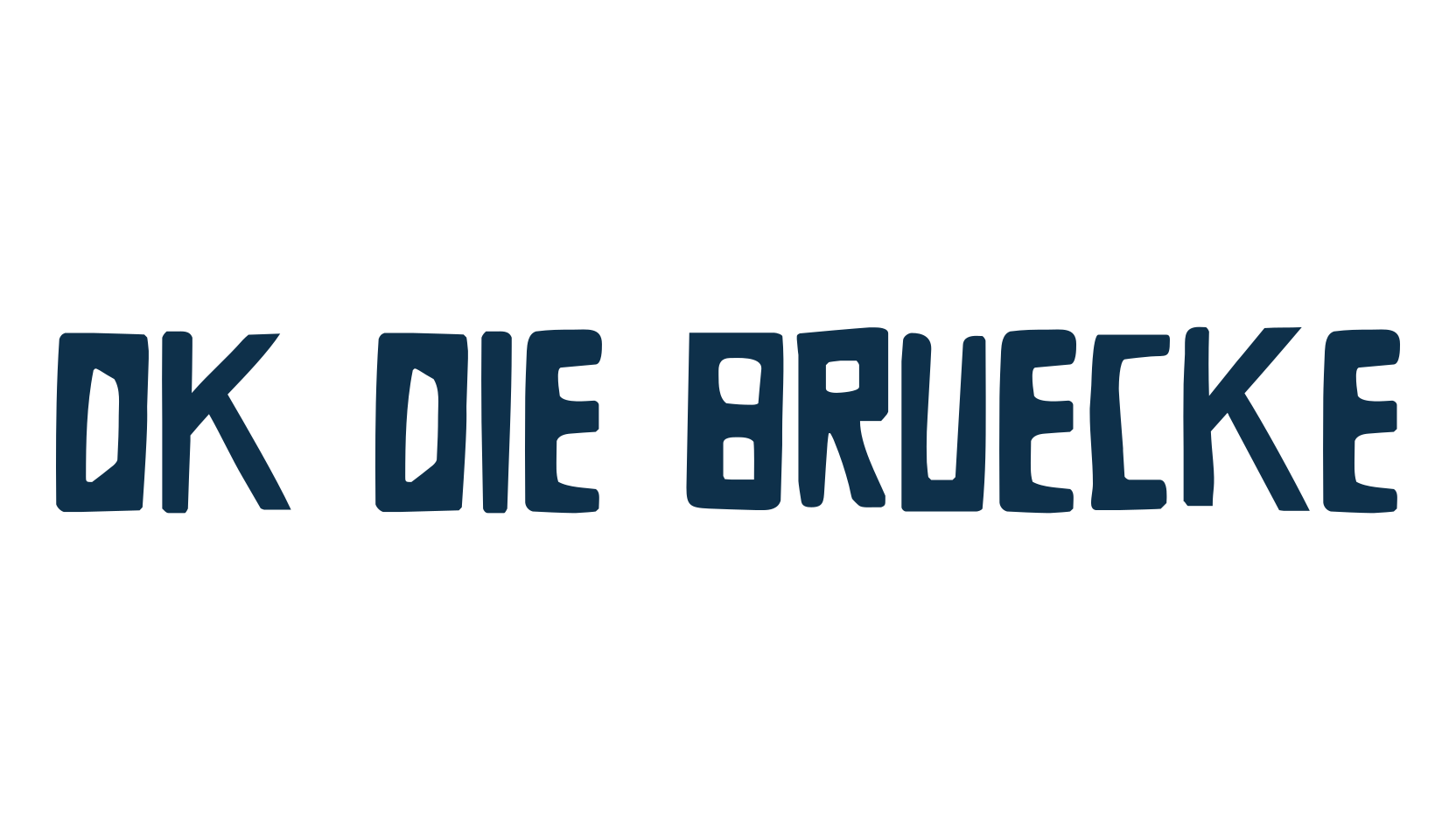 DK Die Bruecke, fancy various decorative font preview
