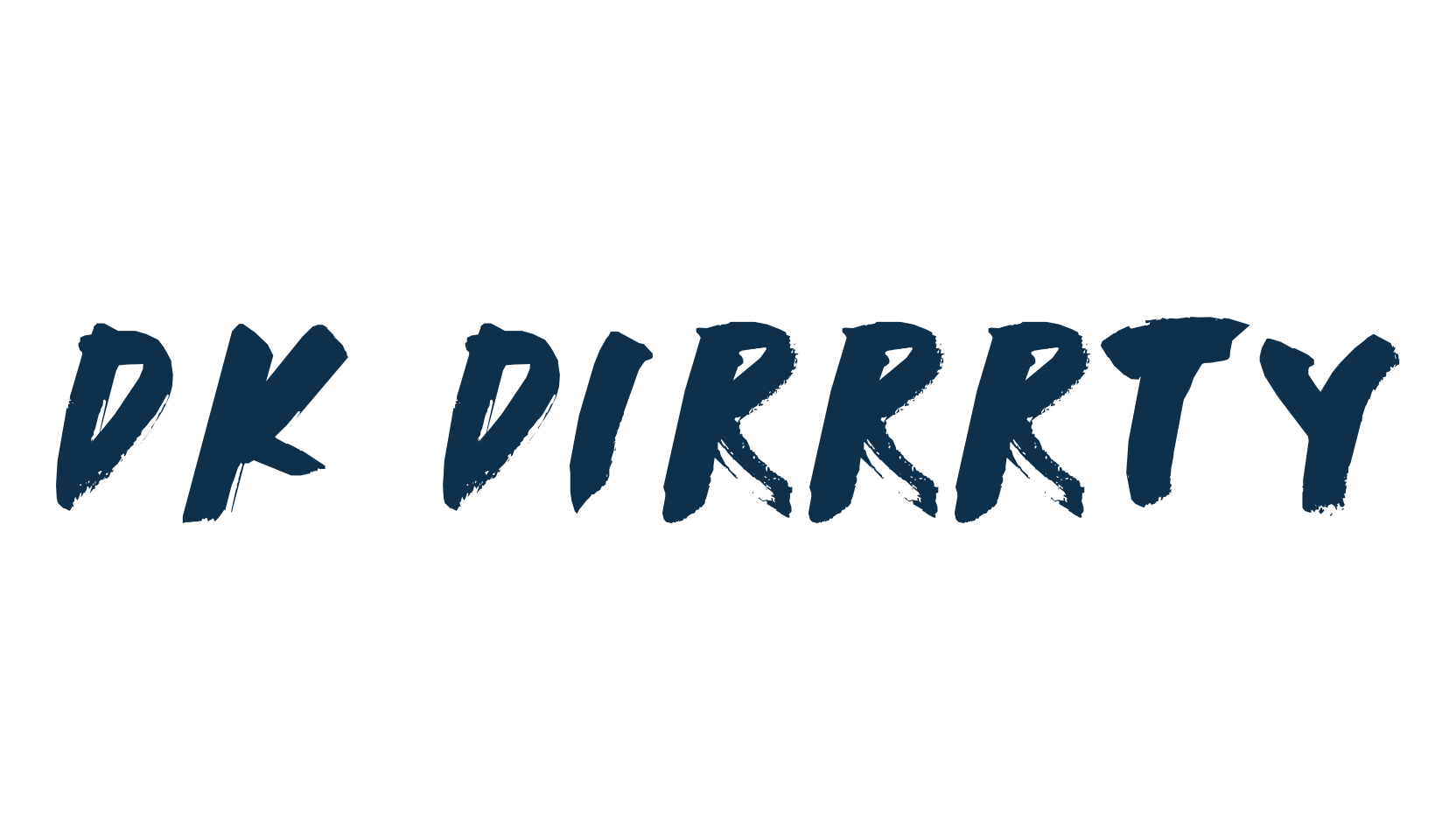 DK Dirrrty, script brush fancy decorative calligraphy font preview