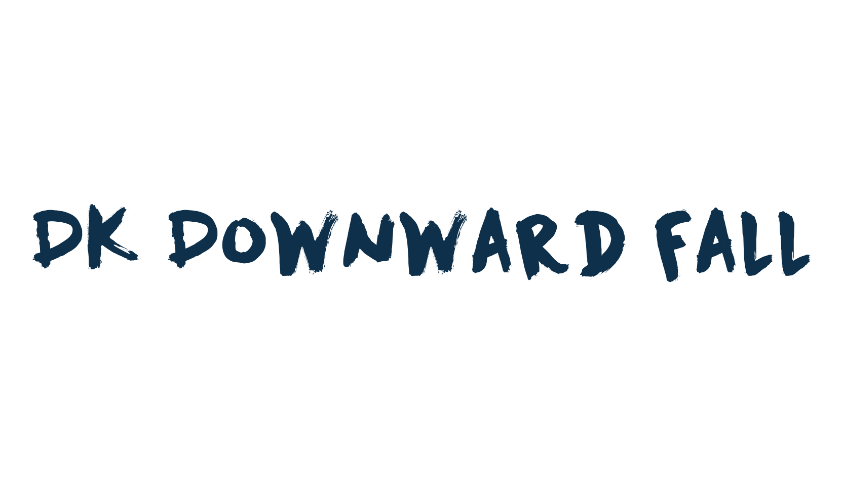DK Downward Fall, script brush fancy decorative calligraphy font preview