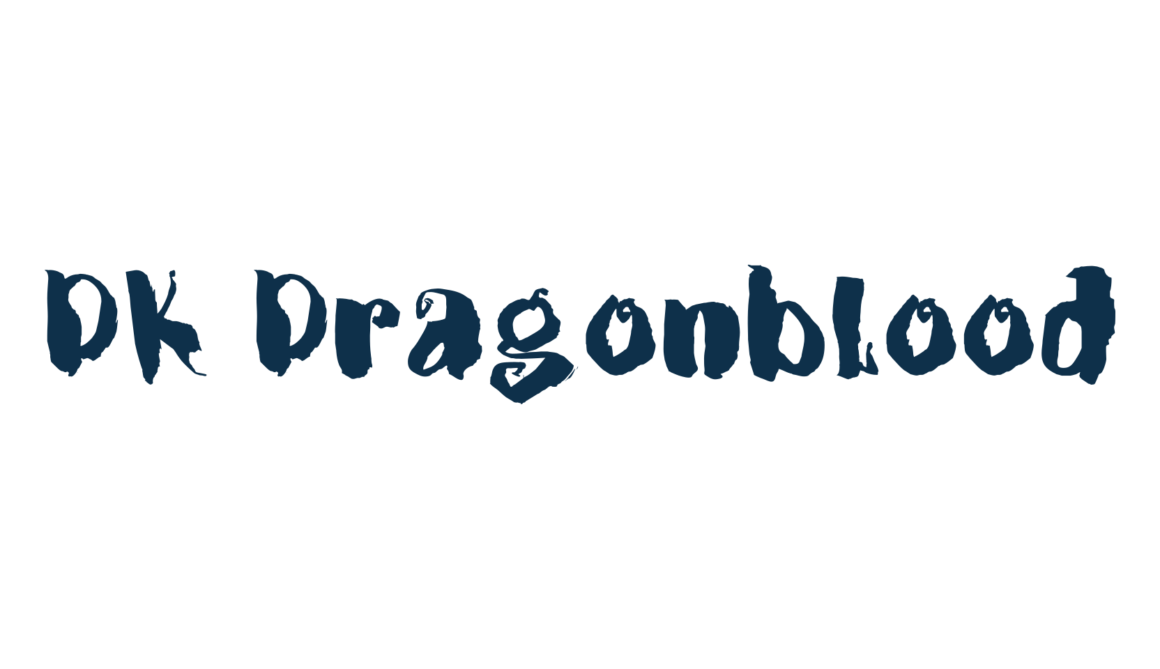 DK Dragonblood, fancy various decorative font preview