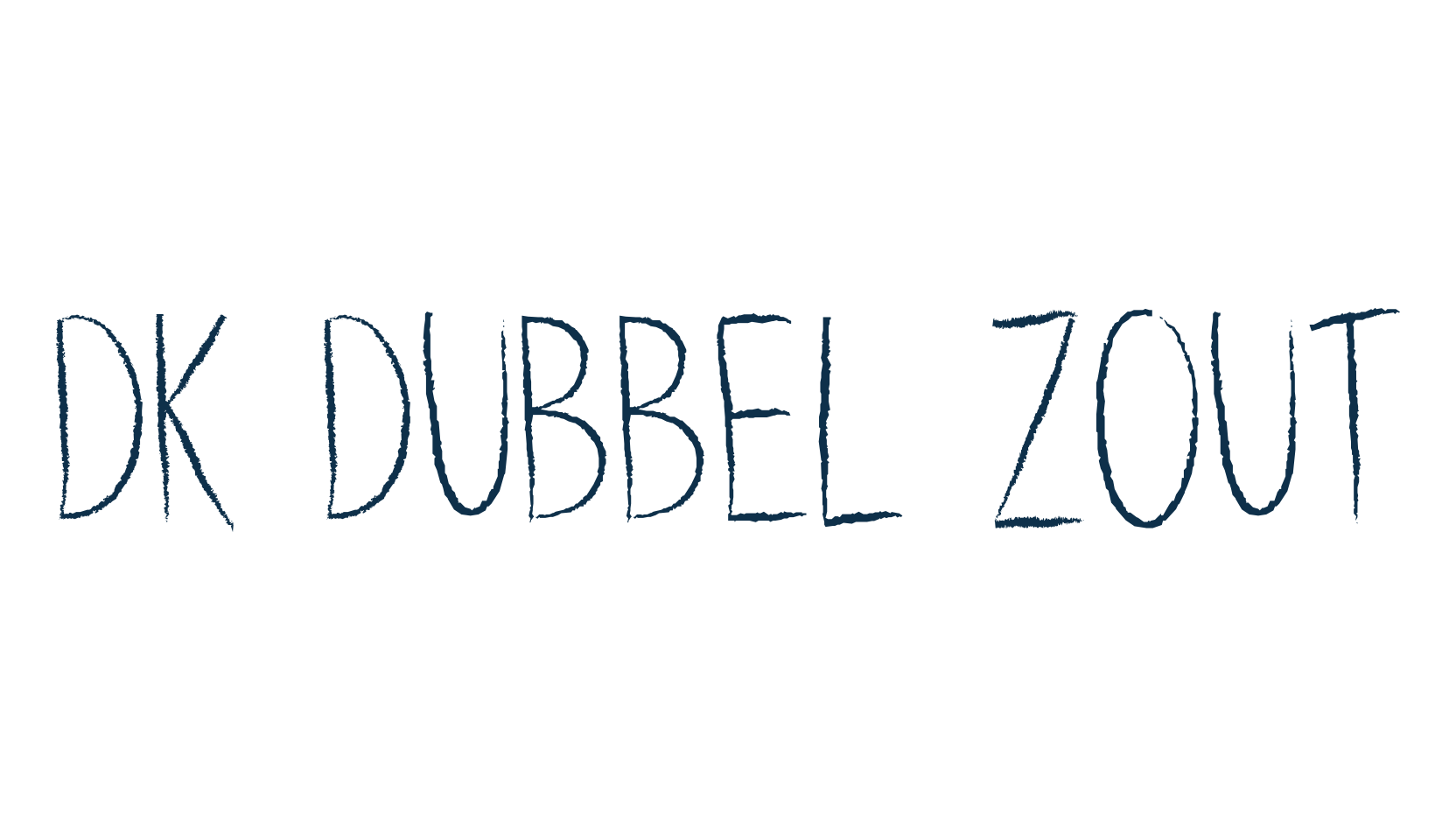 DK Dubbel Zout, script handwritten fancy decorative calligraphy font preview