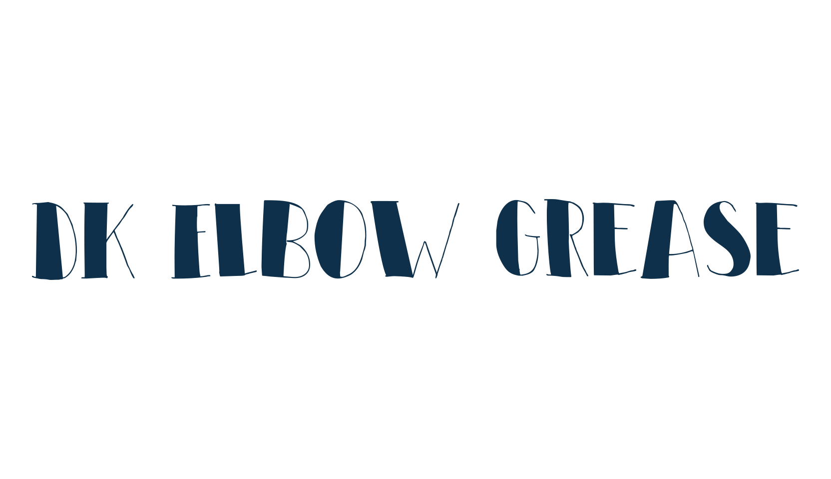 DK Elbow Grease, cartoon font preview