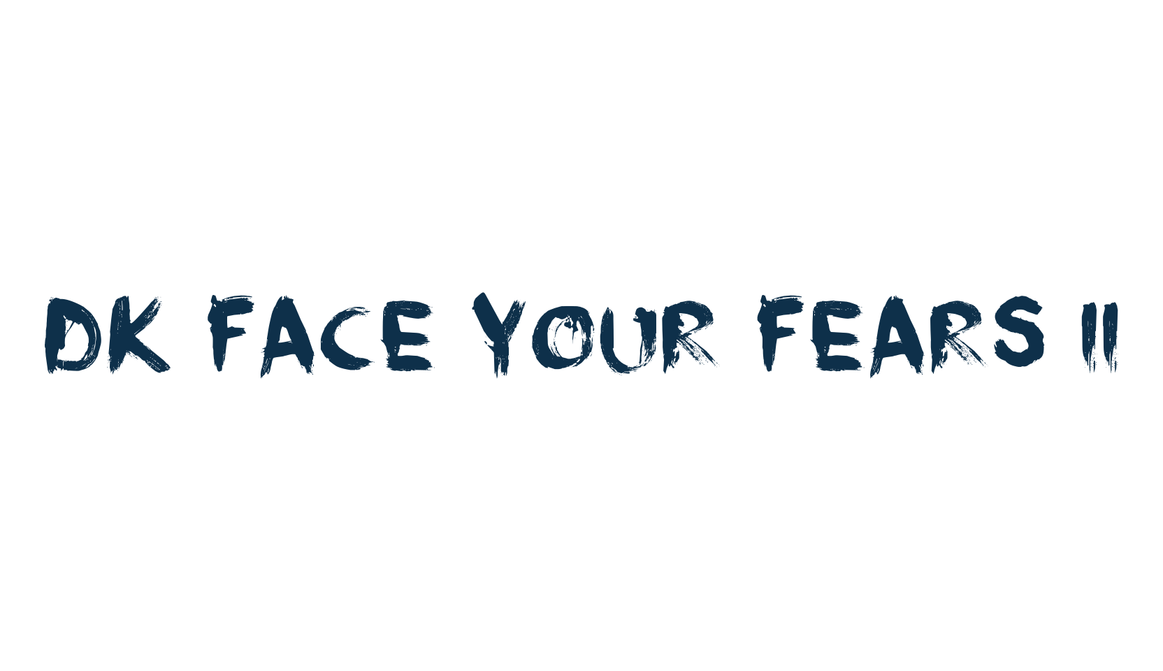 DK Face Your Fears II, holiday halloween fancy decorative horror font preview