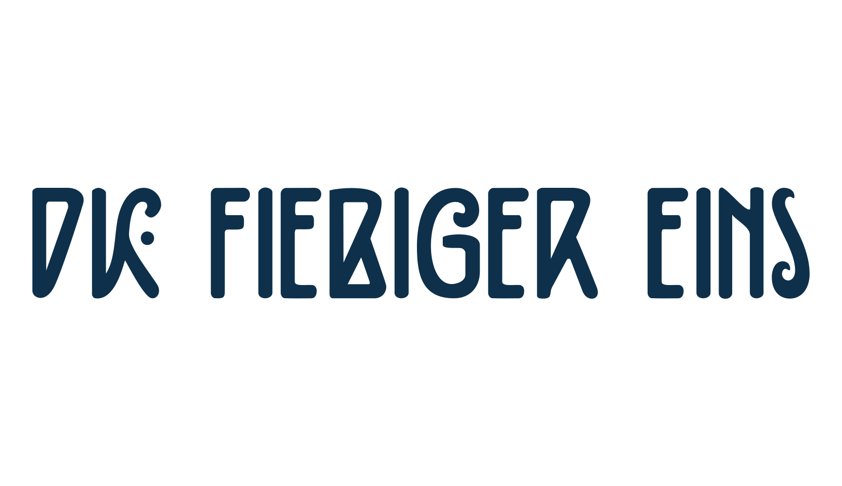 DK Fiebiger Eins, fancy retro decorative font preview