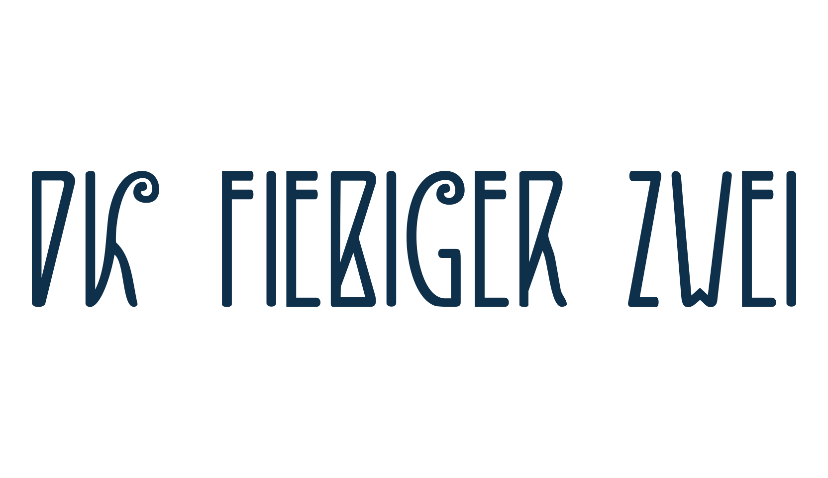 DK Fiebiger Zwei, fancy retro decorative font preview