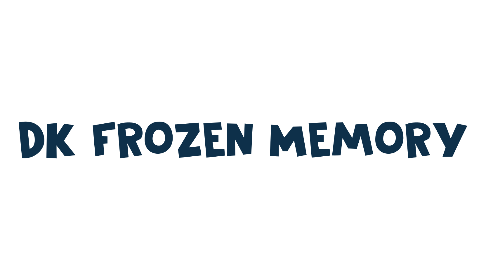 DK Frozen Memory, fancy cartoon decorative comic font preview
