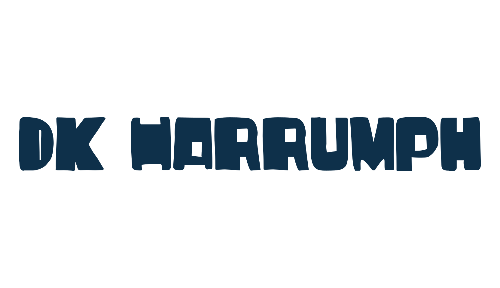 DK Harrumph, groovy font preview