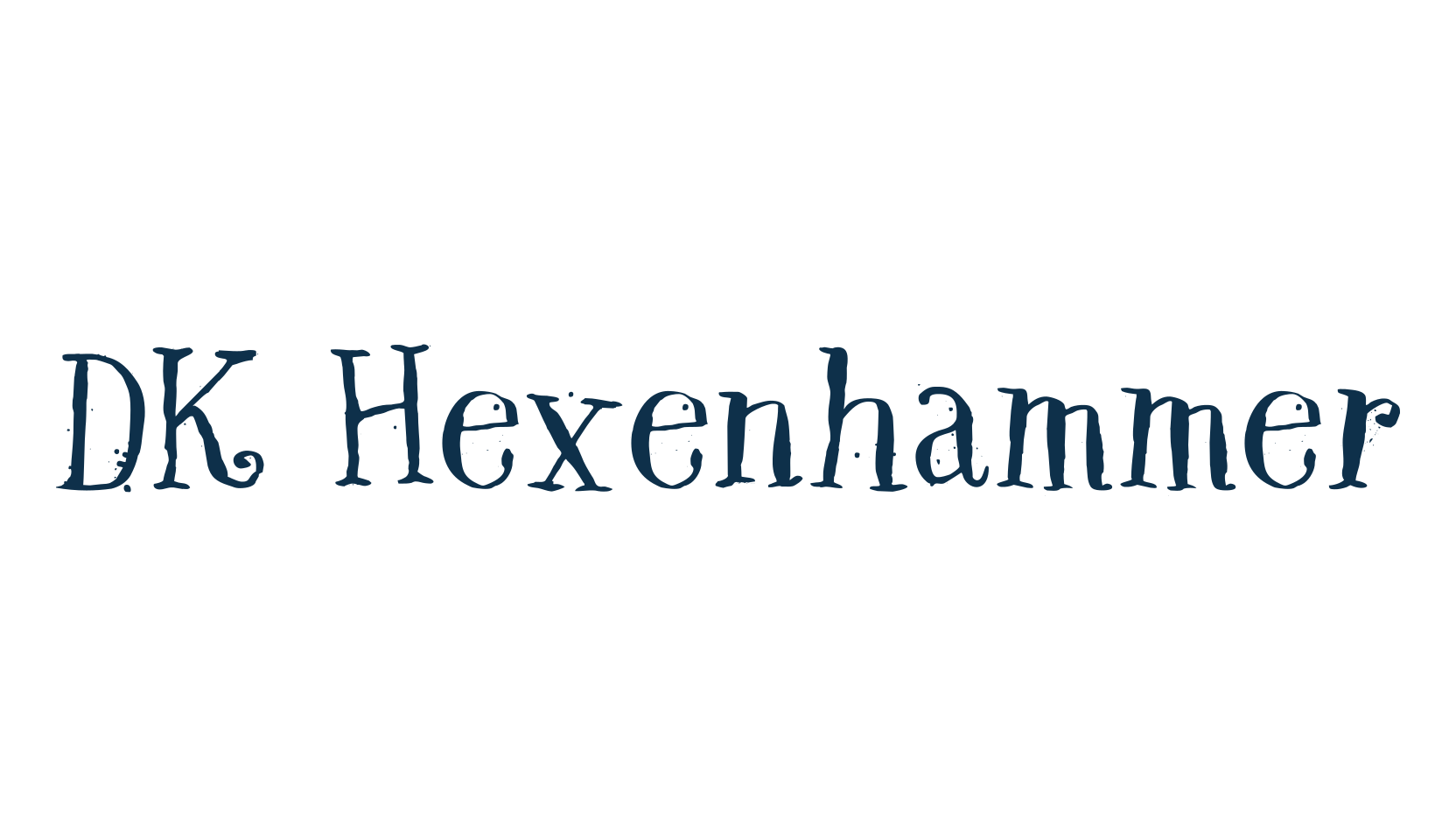 DK Hexenhammer, calligraphy font preview