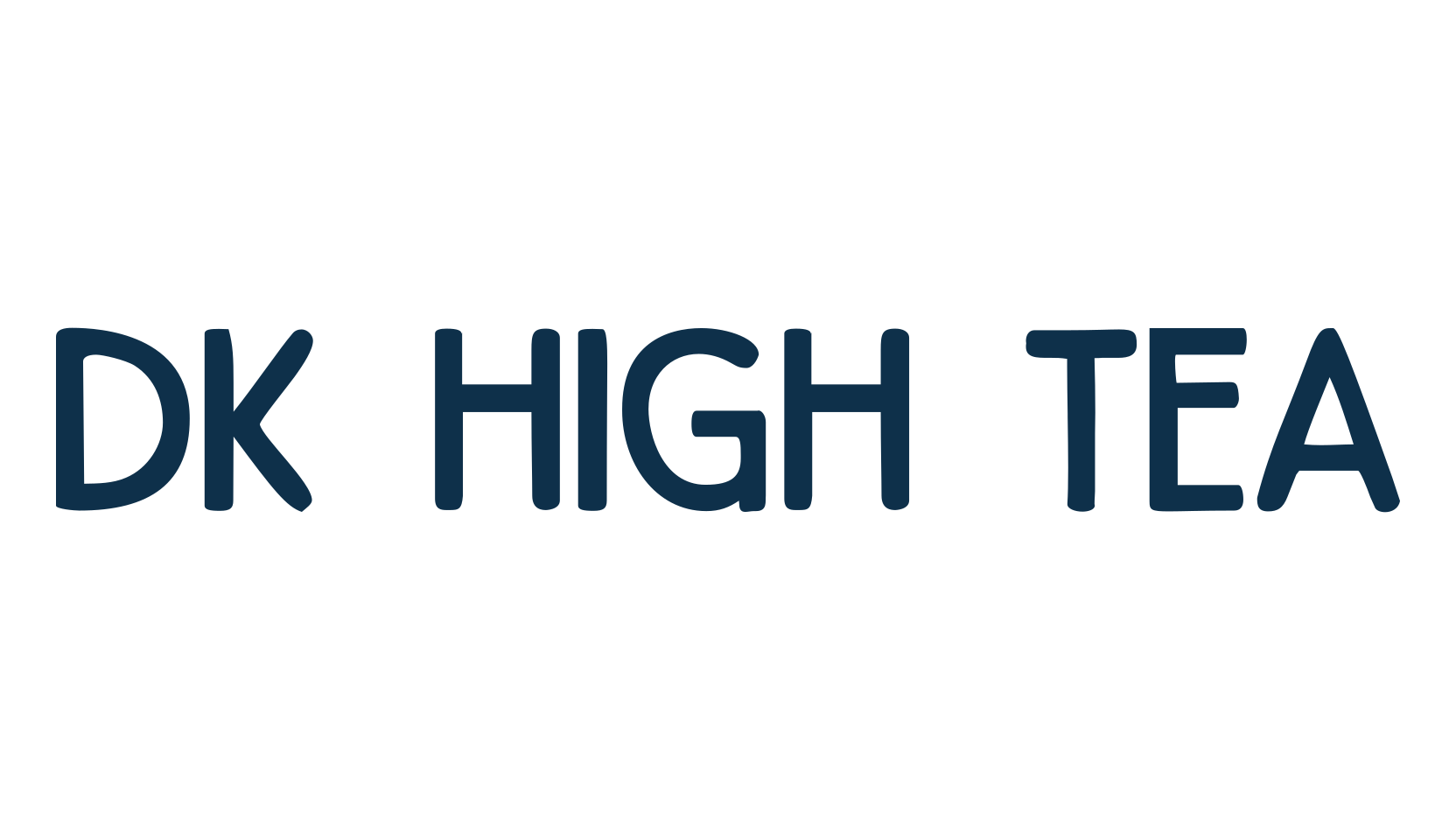 DK High Tea, retro font preview