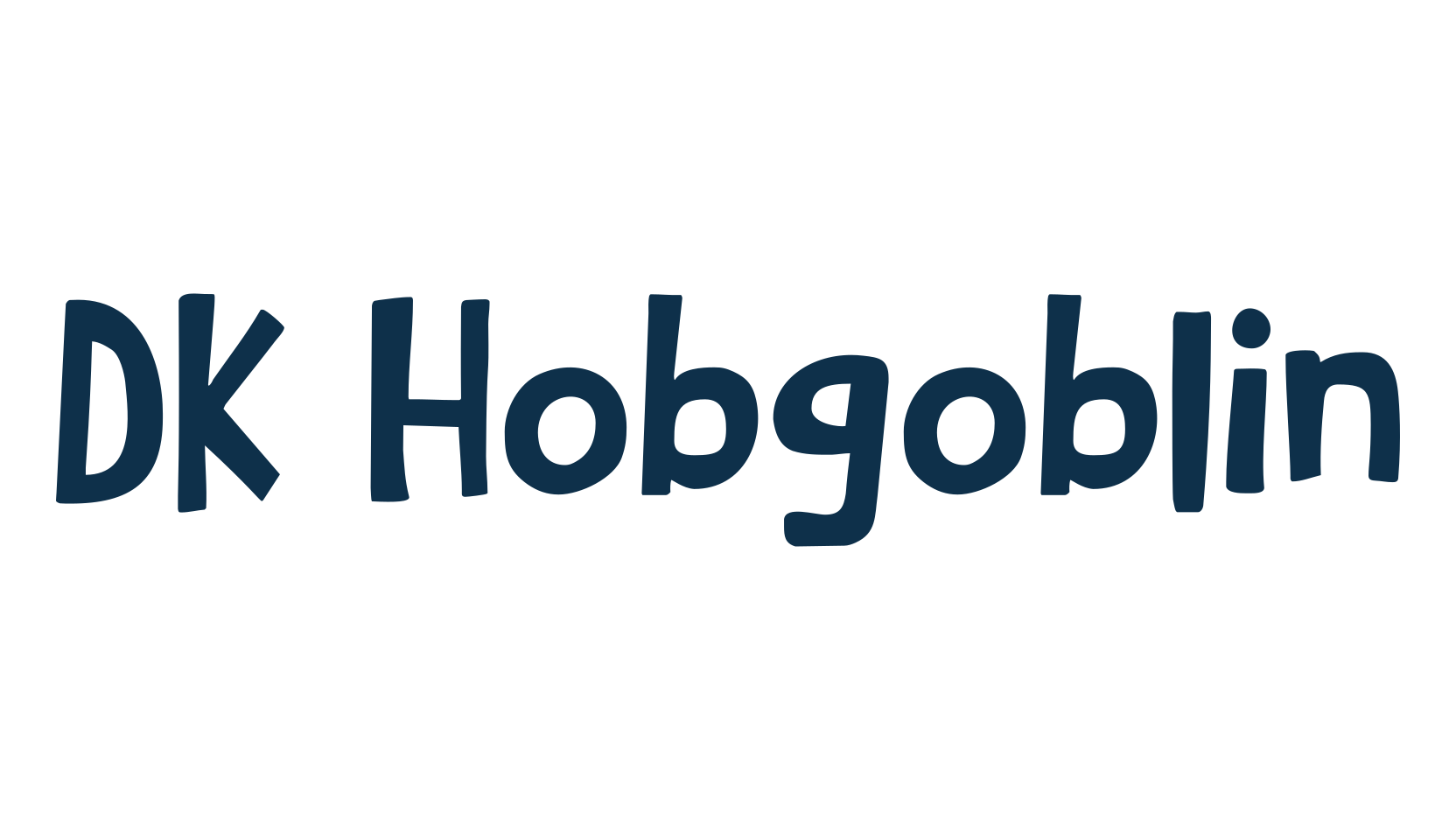 DK Hobgoblin, fancy cartoon decorative comic font preview