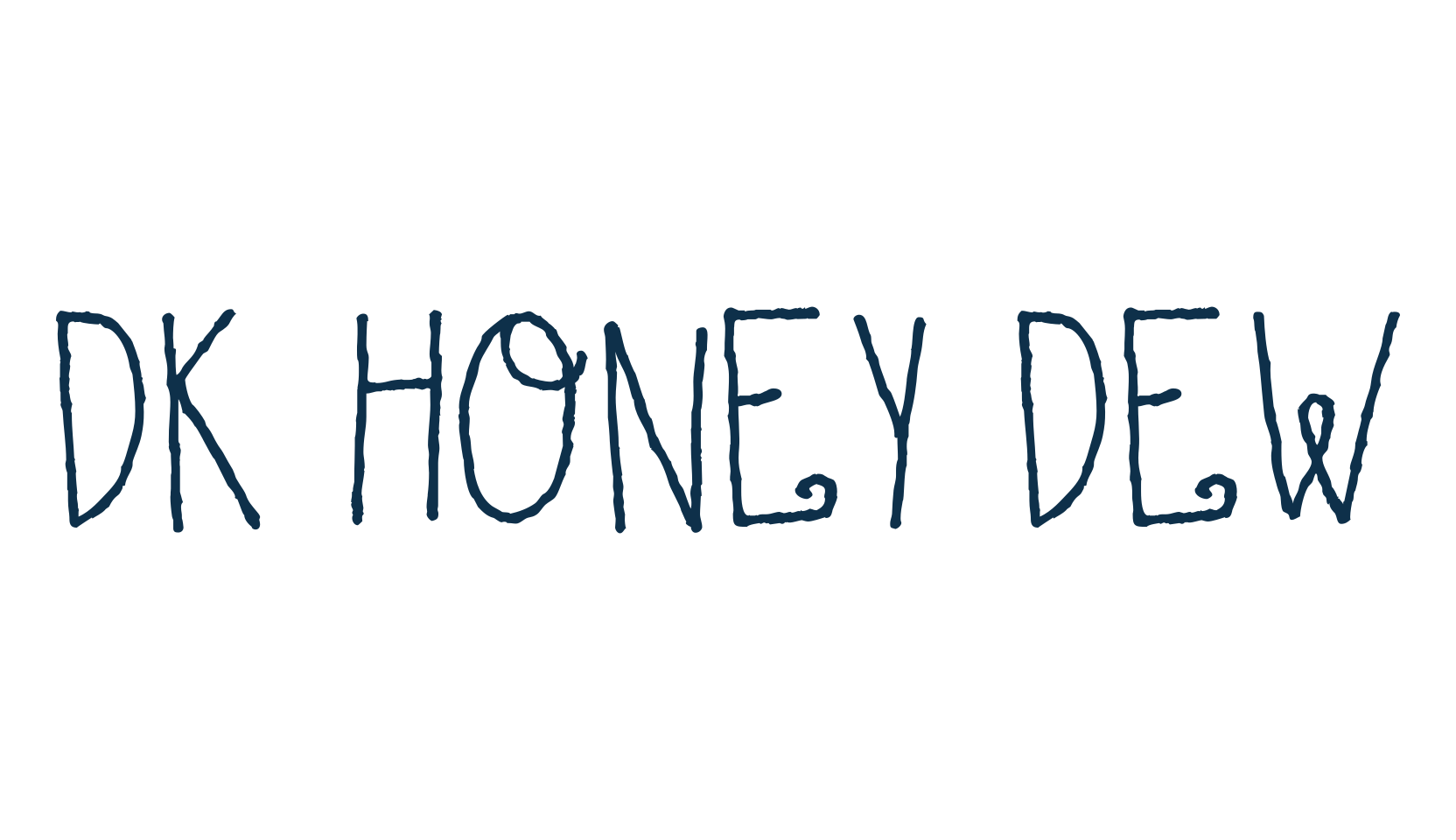 DK Honey Dew, fancy curly decorative font preview