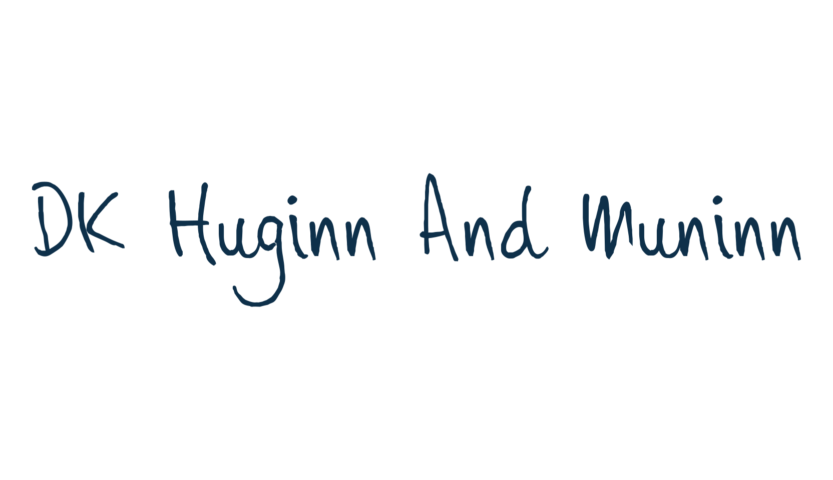 DK Huginn And Muninn, script handwritten fancy decorative calligraphy font preview