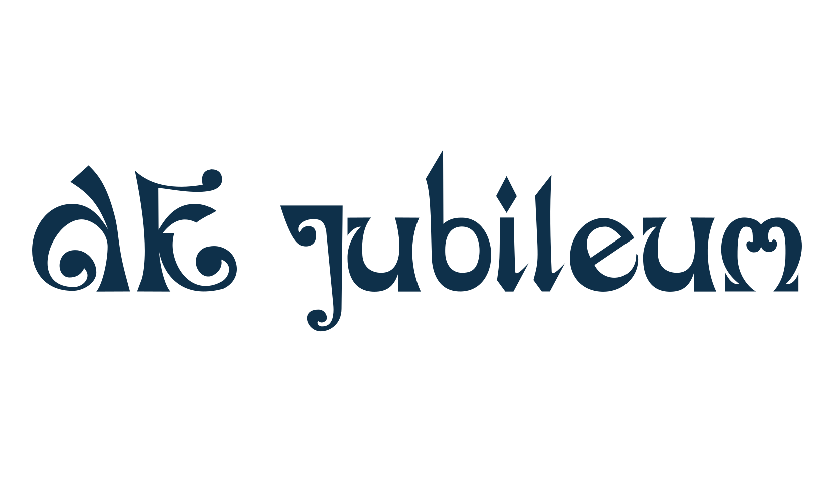 DK Jubileum, fancy various decorative font preview