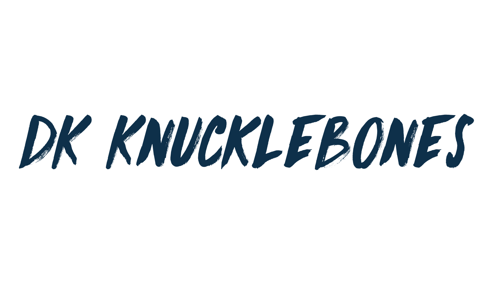 DK Knucklebones, brush font preview