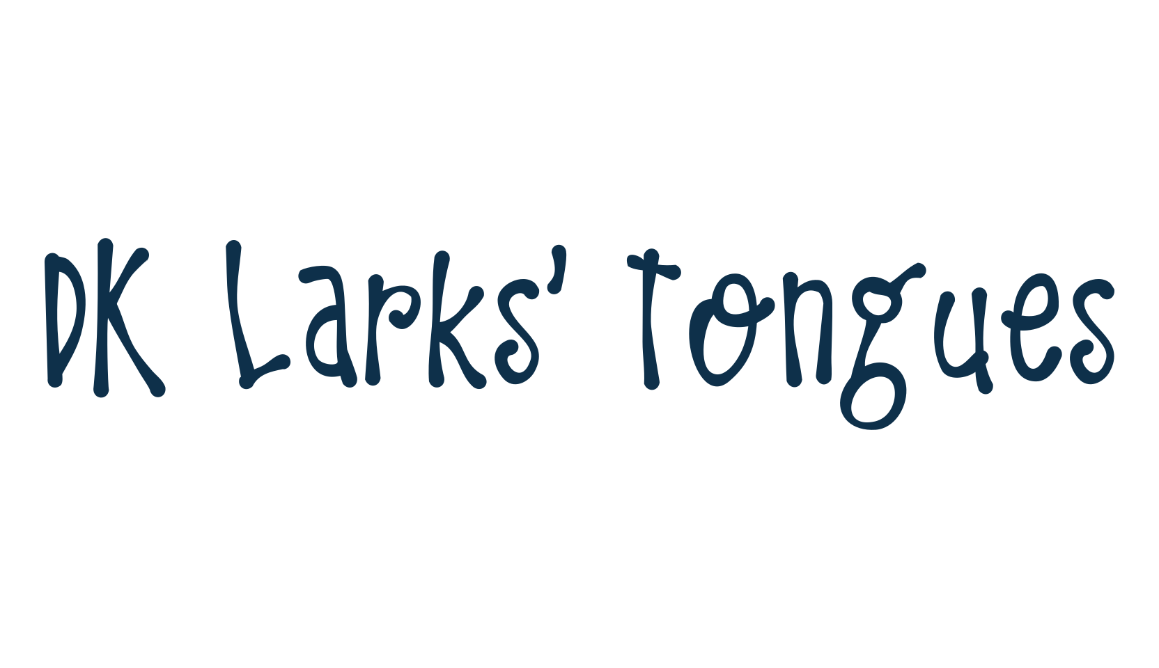 DK Larks' Tongues, fancy various decorative script calligraphy font preview