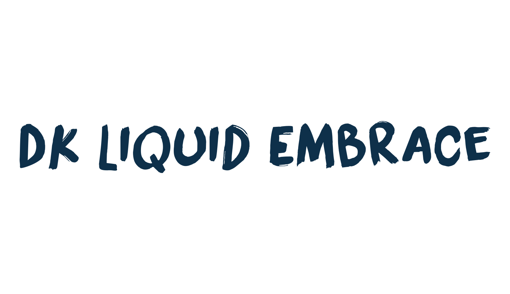 DK Liquid Embrace, brush font preview