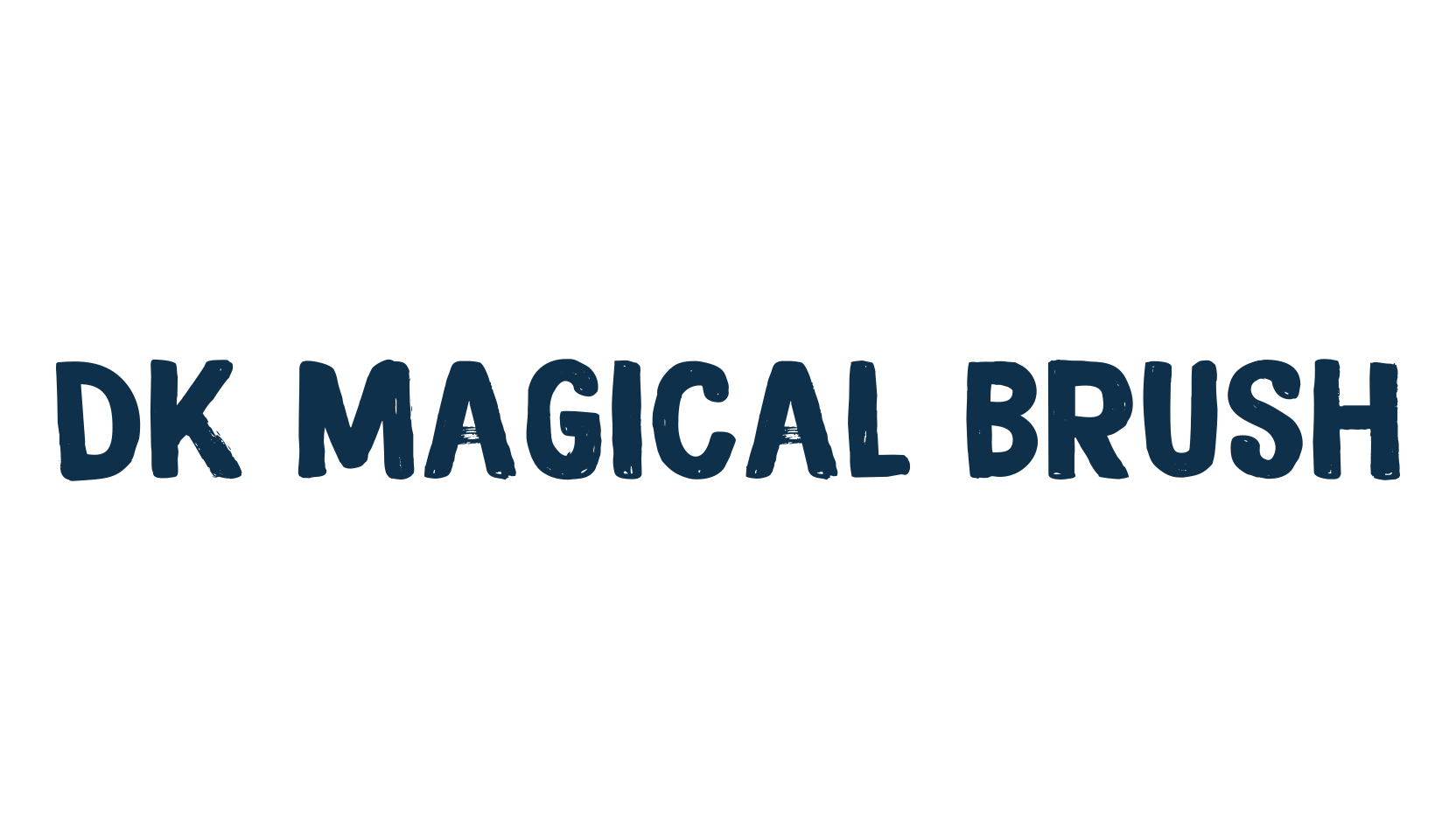 DK Magical Brush, script brush fancy decorative calligraphy font preview