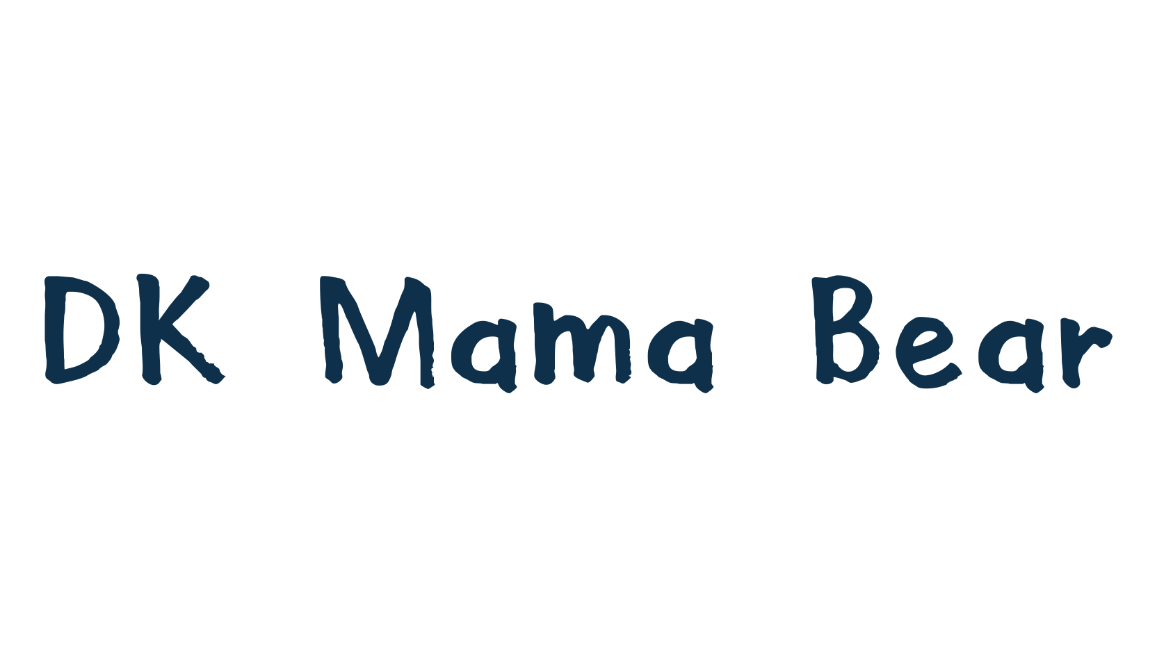 DK Mama Bear, cartoon font preview