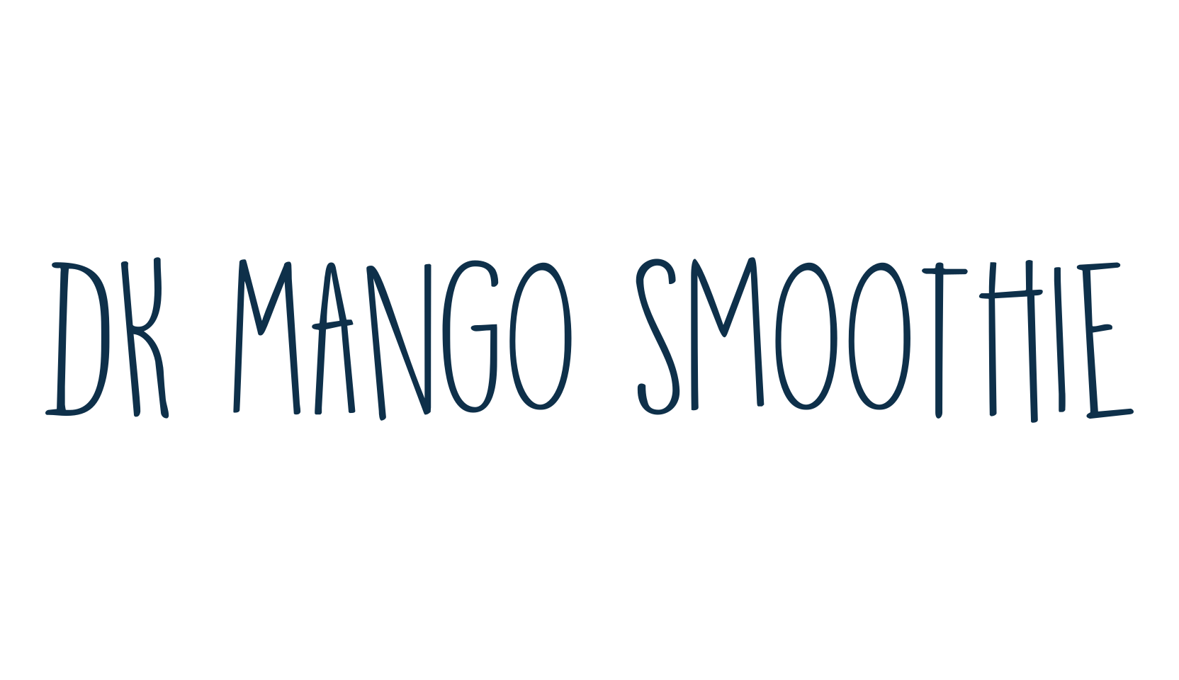 DK Mango Smoothie, fancy various decorative font preview