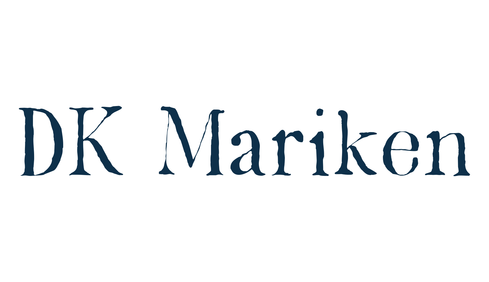 DK Mariken, fancy eroded decorative font preview