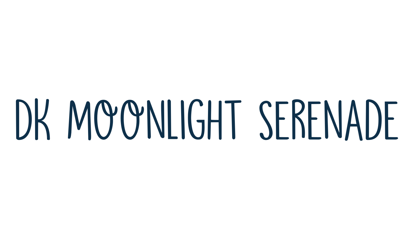 DK Moonlight Serenade, handwriting font preview