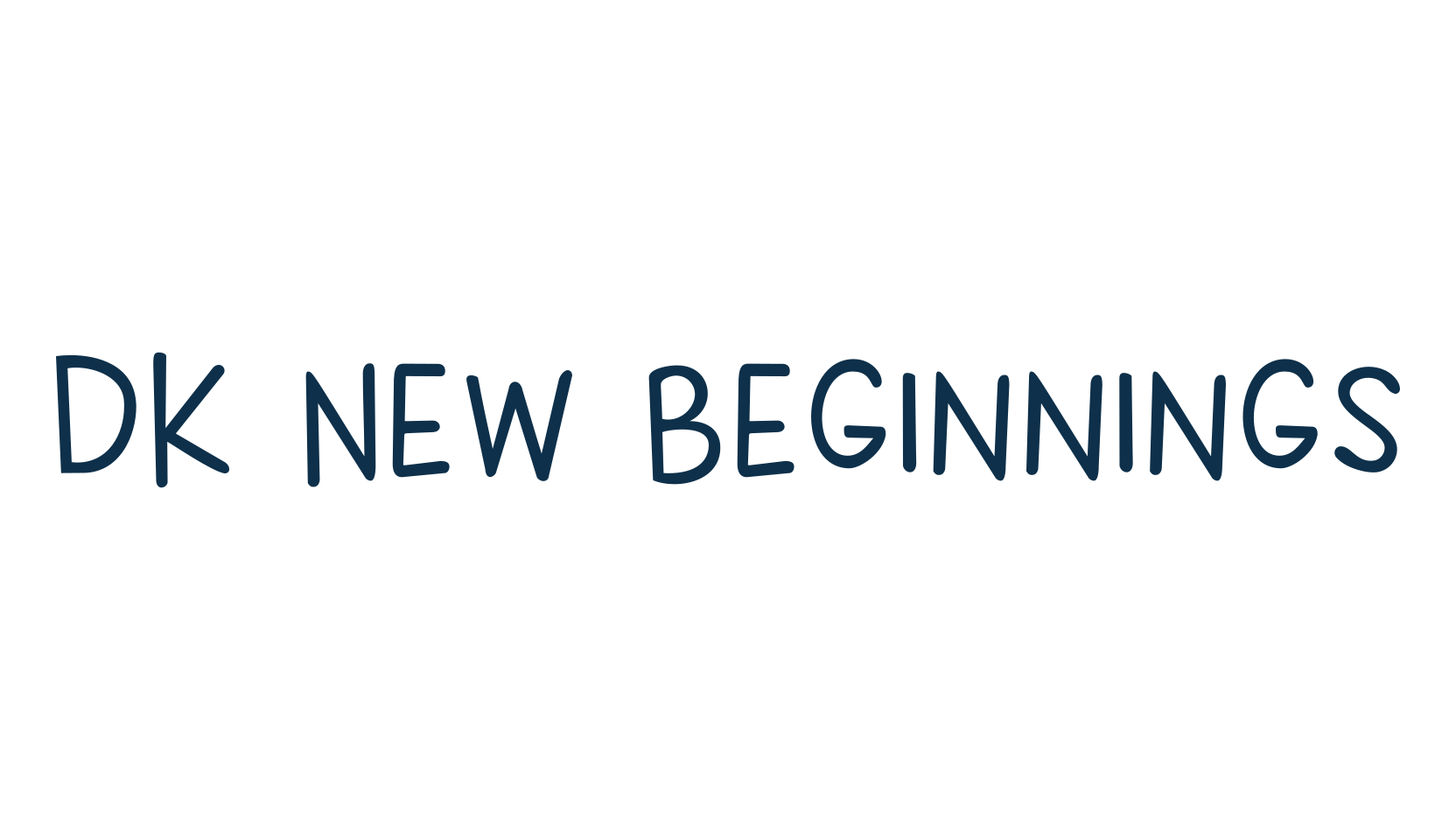 DK New Beginnings, cartoon font preview