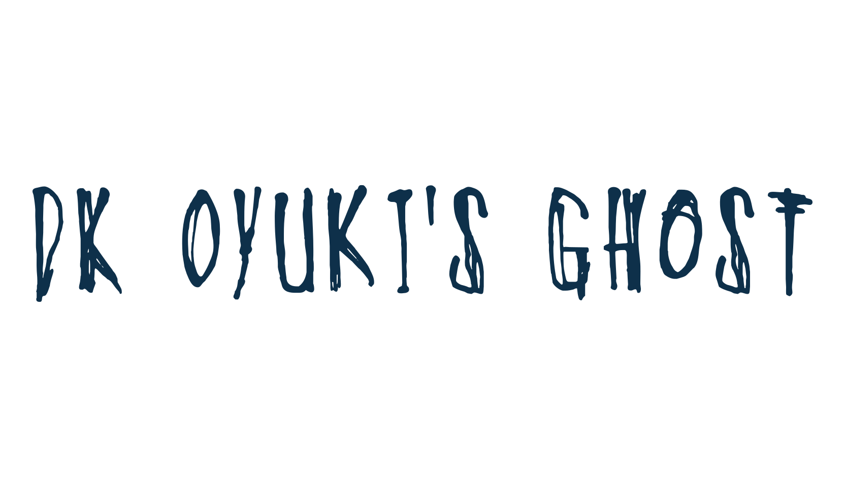 DK Oyuki's Ghost, holiday halloween fancy decorative horror font preview