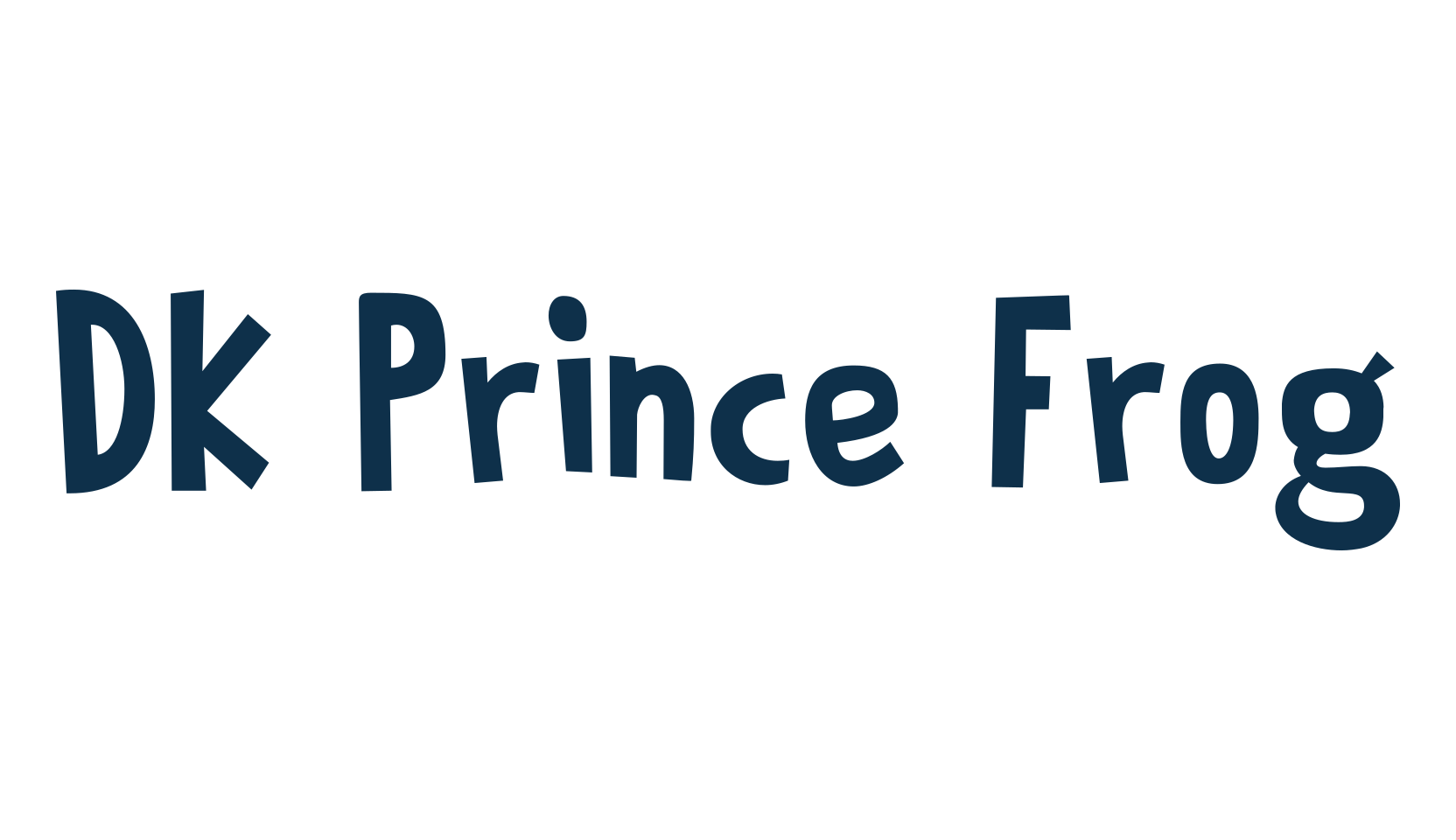 DK Prince Frog, fancy cartoon decorative font preview