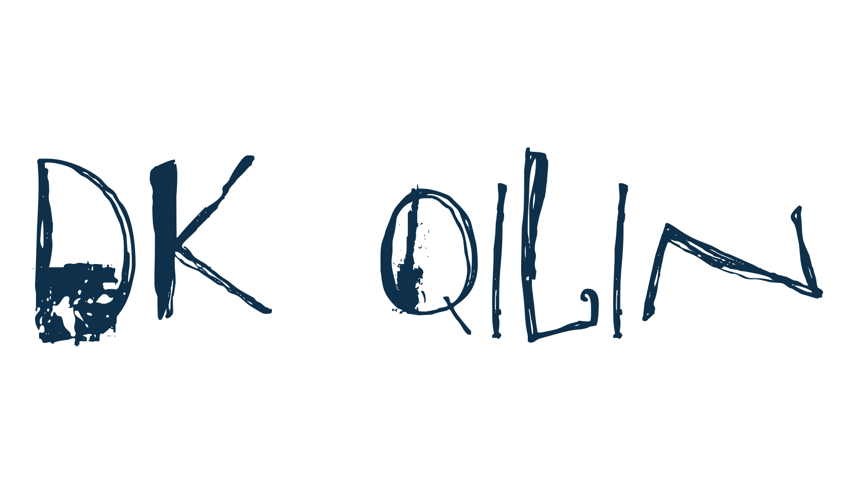 DK Qilin, script trash fancy decorative calligraphy font preview
