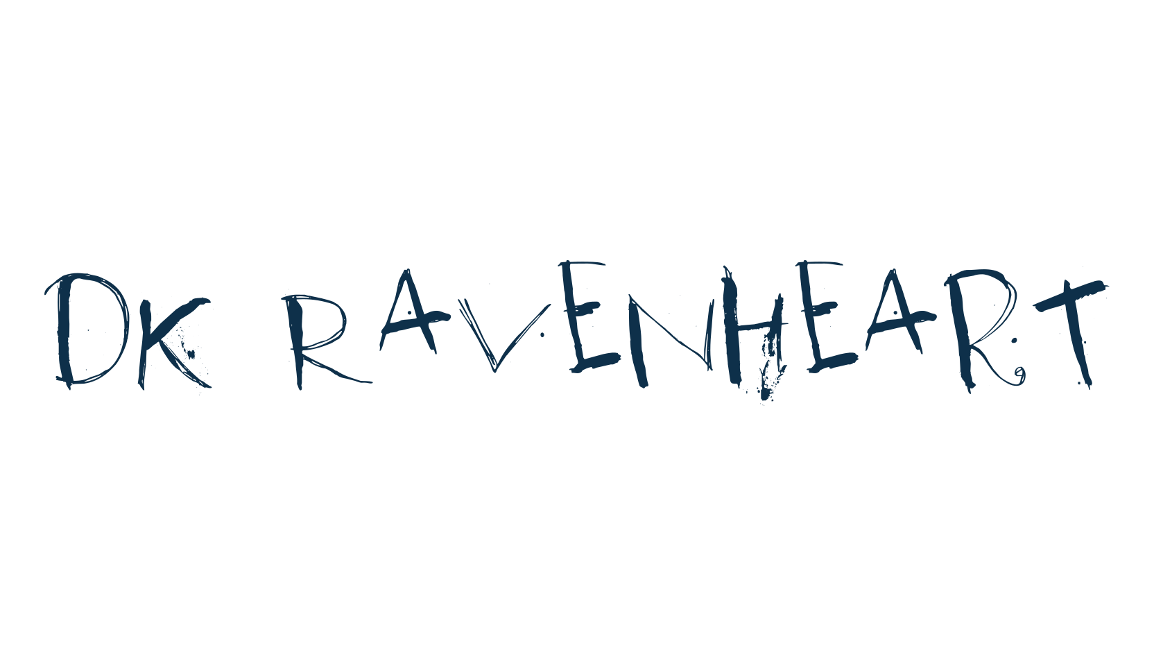 DK Ravenheart, script trash fancy decorative calligraphy font preview