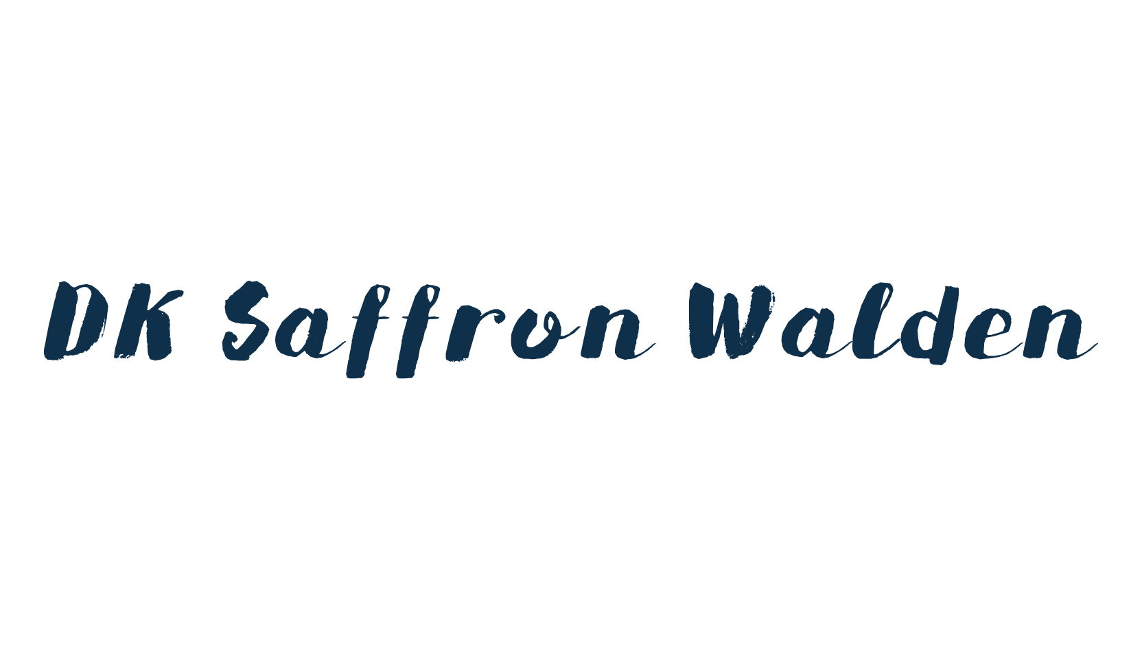 DK Saffron Walden, brush font preview