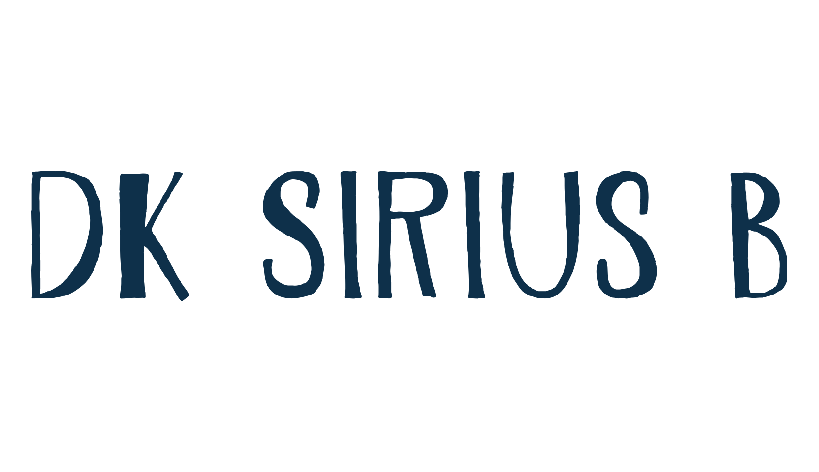 DK Sirius B, fancy various decorative font preview