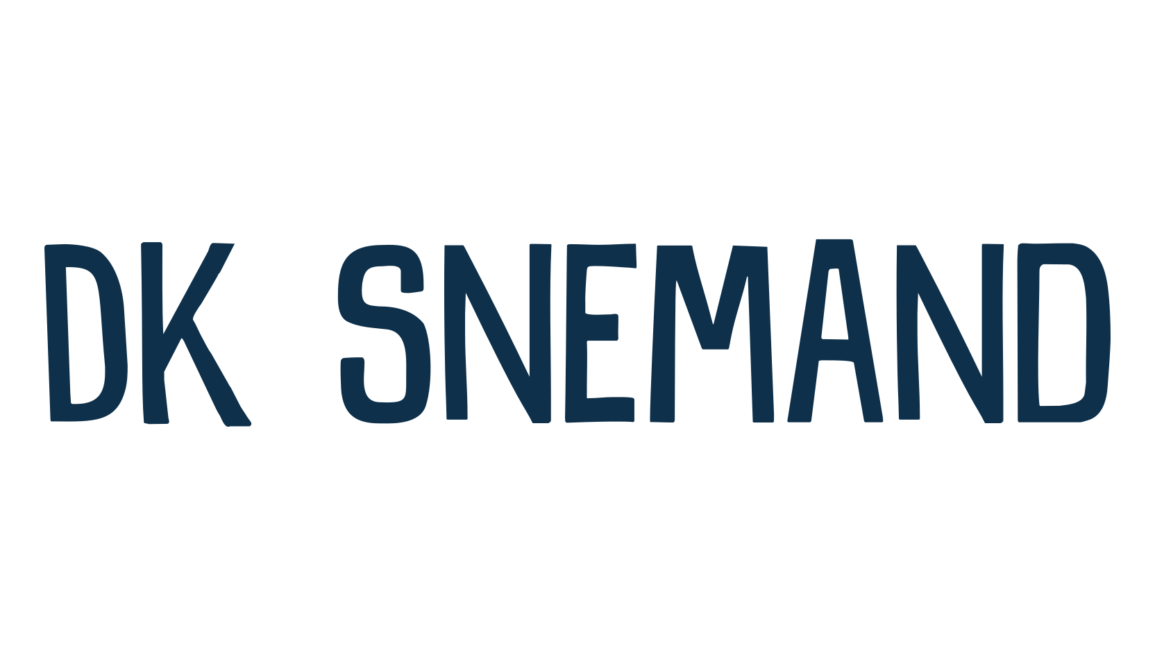 DK Snemand, cartoon font preview