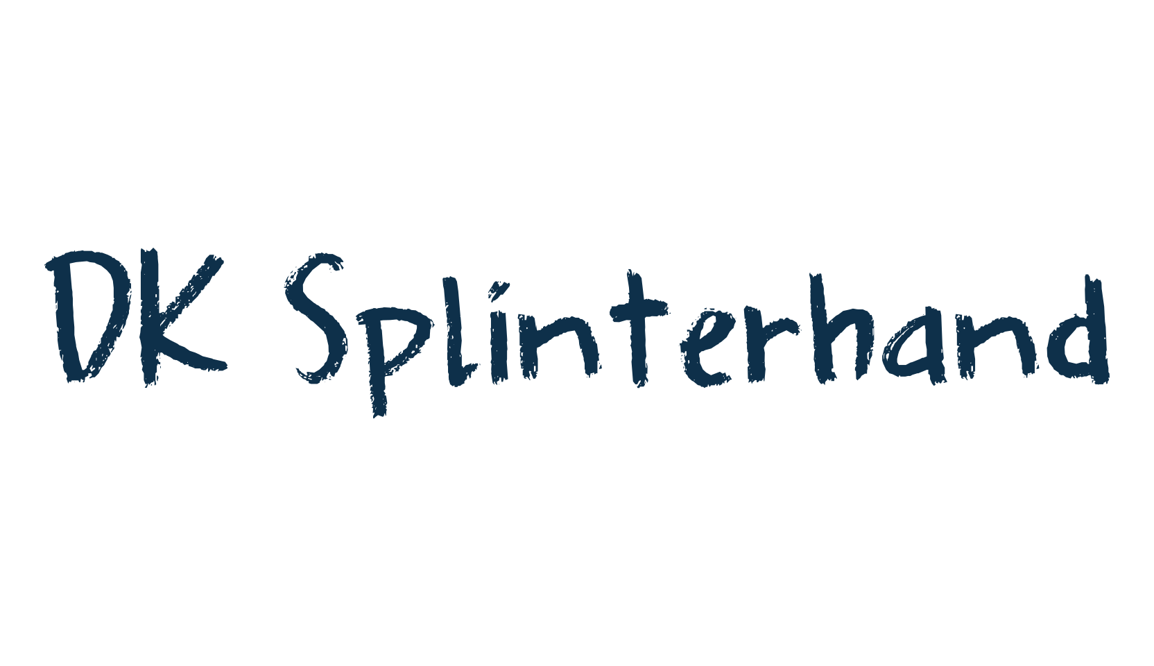 DK Splinterhand, script brush fancy decorative calligraphy font preview