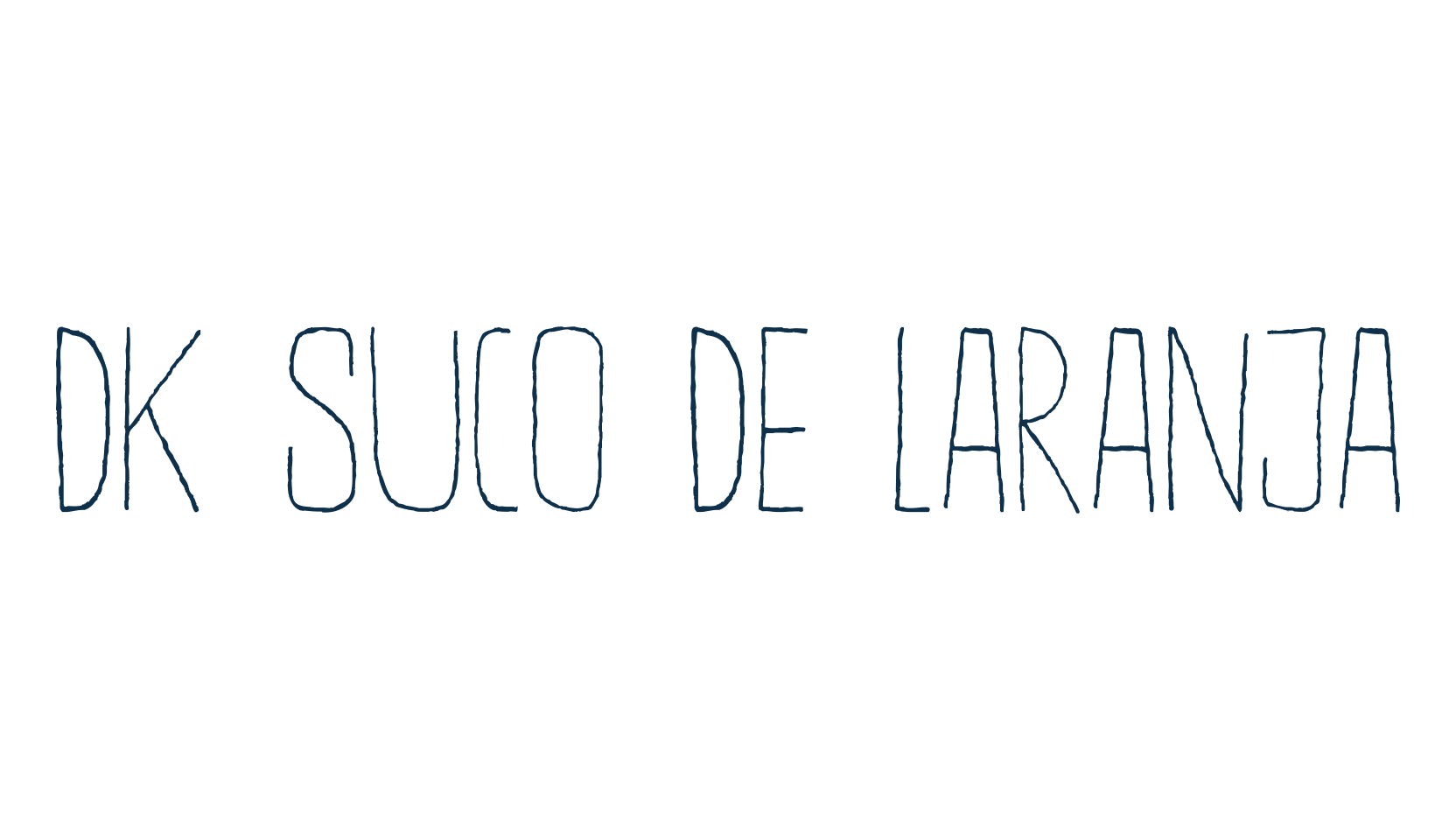 DK Suco De Laranja, fancy various decorative script calligraphy font preview