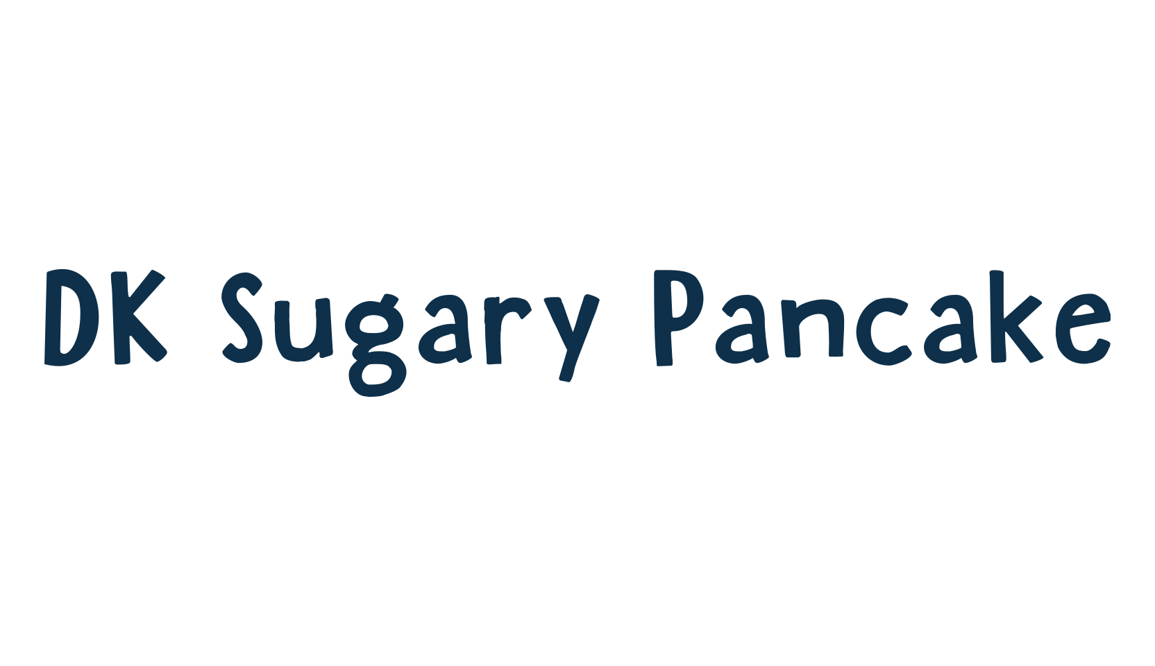 DK Sugary Pancake, fancy cartoon decorative comic font preview