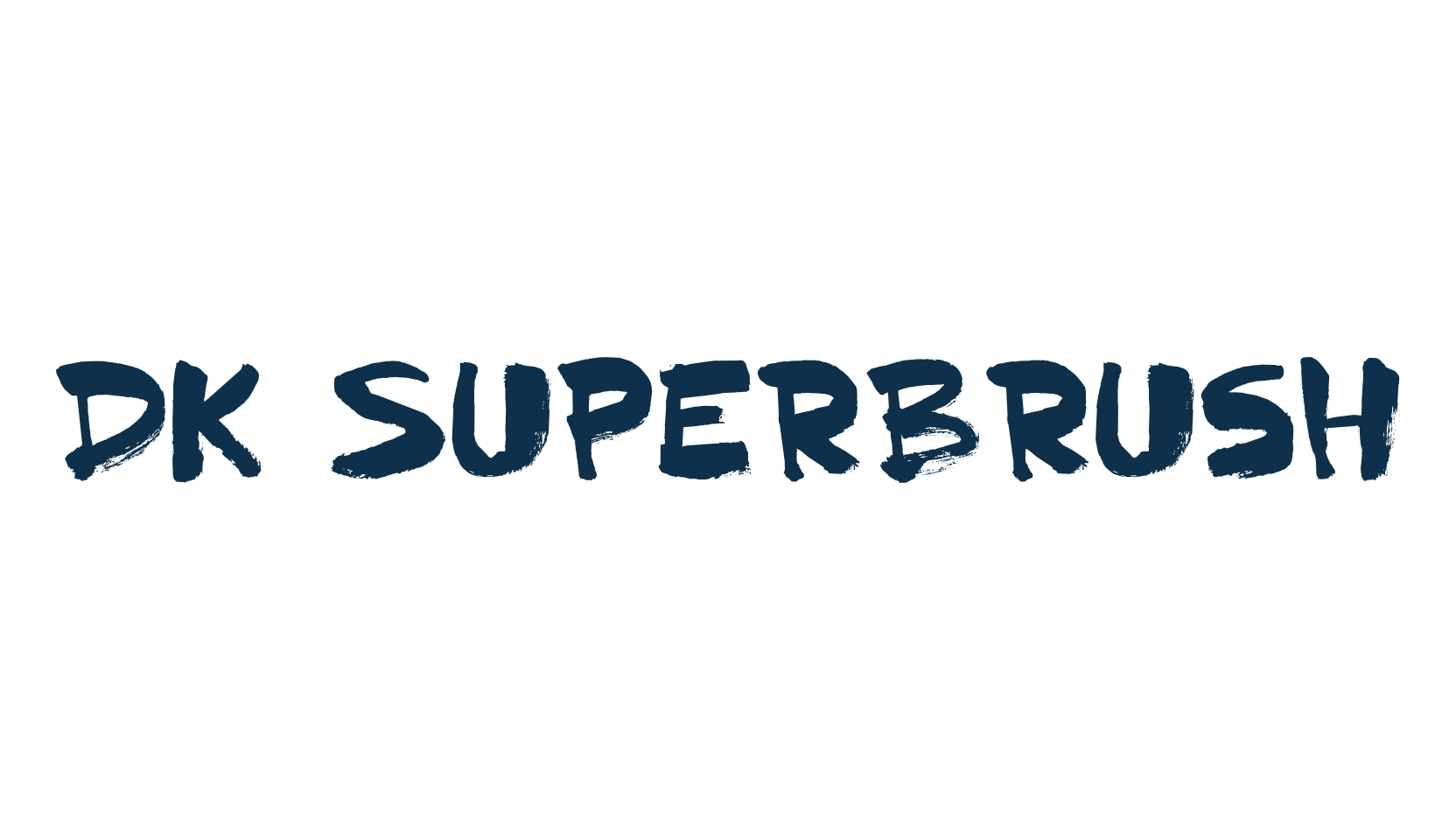DK Superbrush, script brush fancy decorative calligraphy font preview
