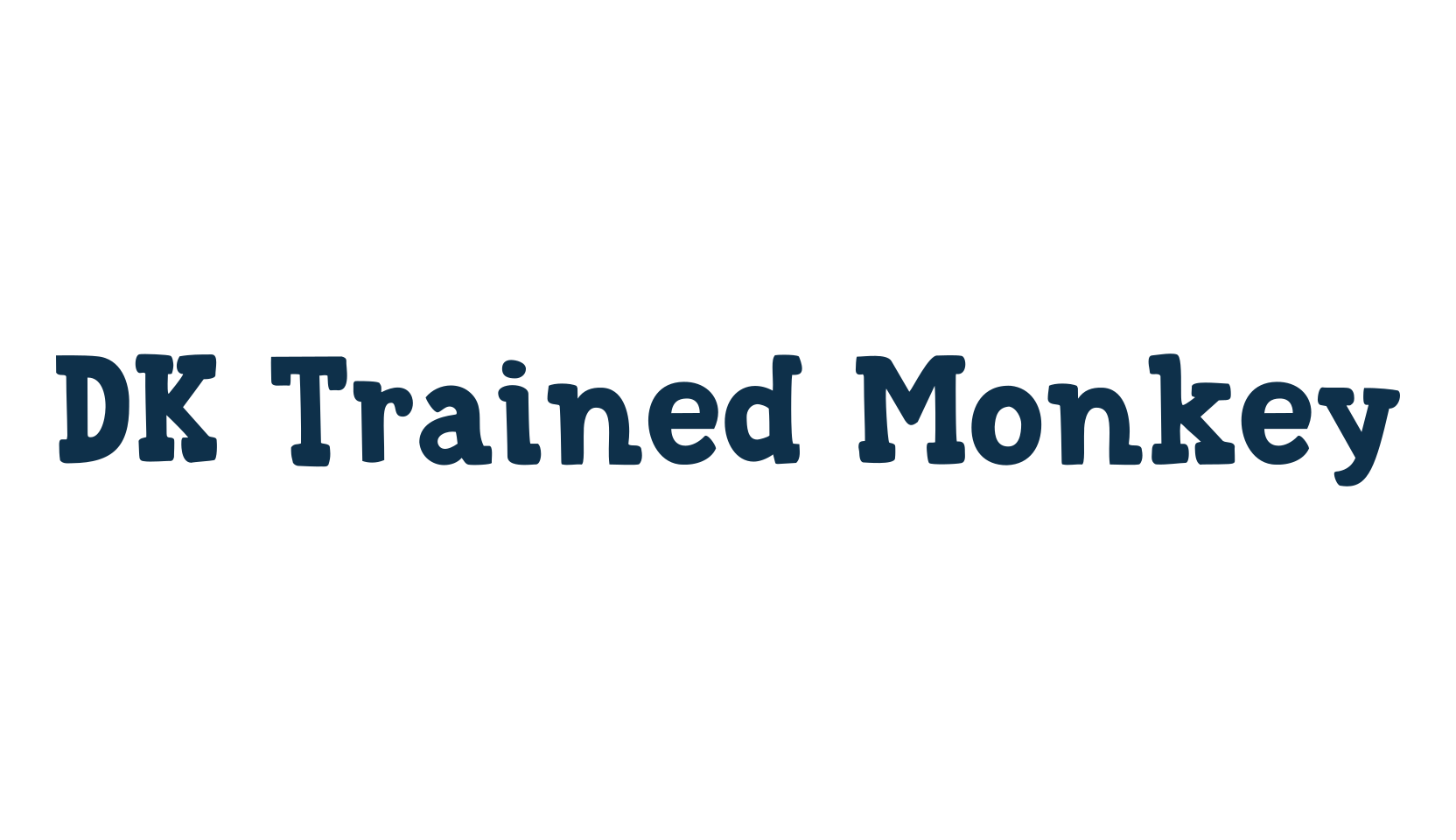 DK Trained Monkey, fancy cartoon decorative comic font preview