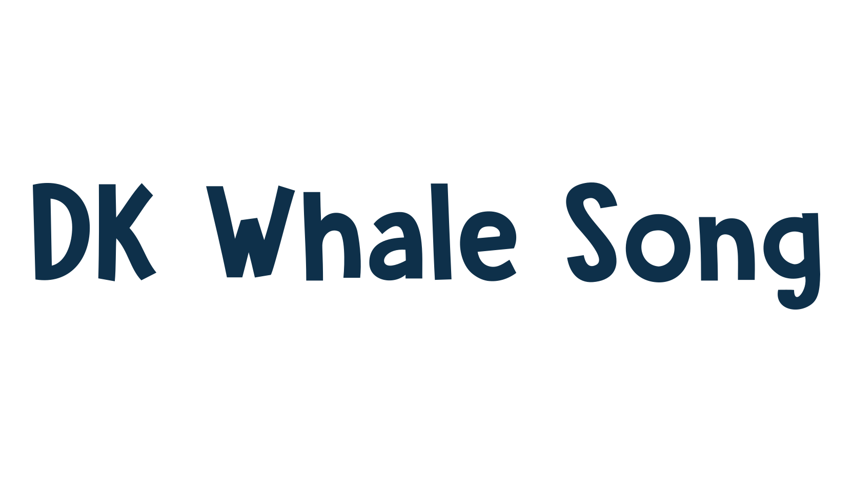 DK Whale Song, fancy cartoon decorative font preview