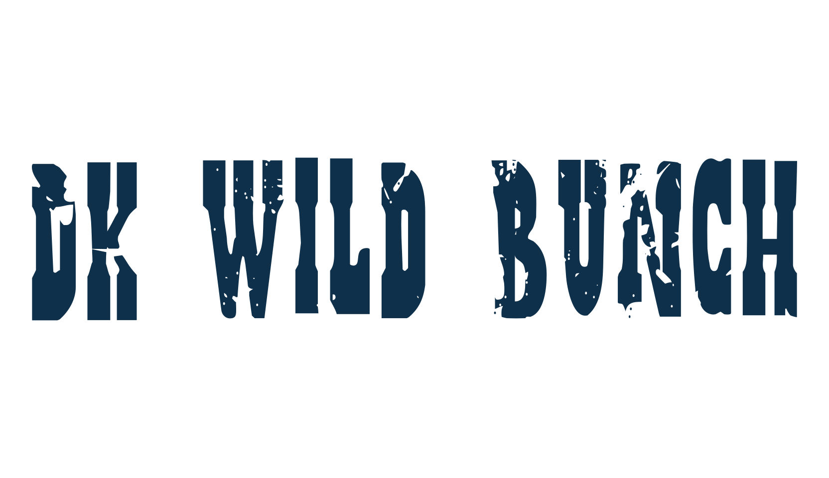 DK Wild Bunch, western font preview